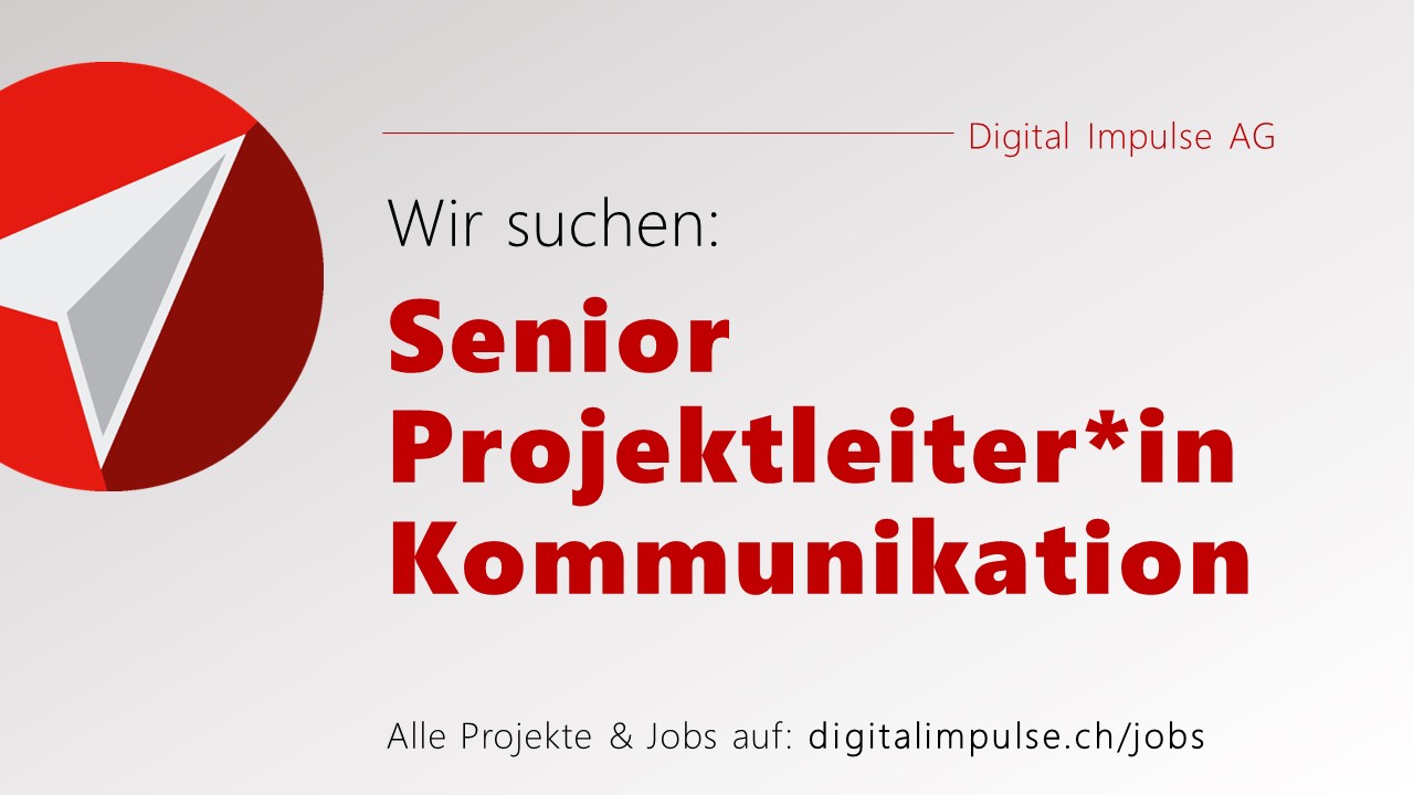 Senior Projektleiter*in Kommunikation