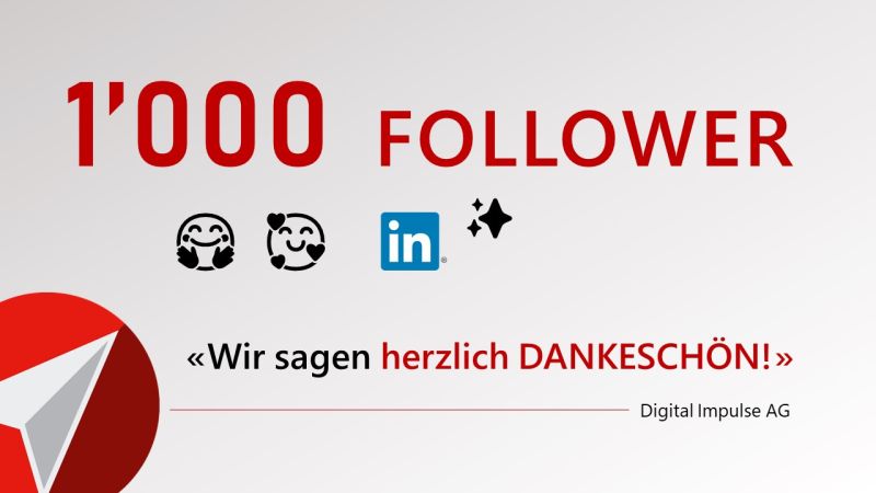 DANKE! 1000 Follower auf LinkedIn