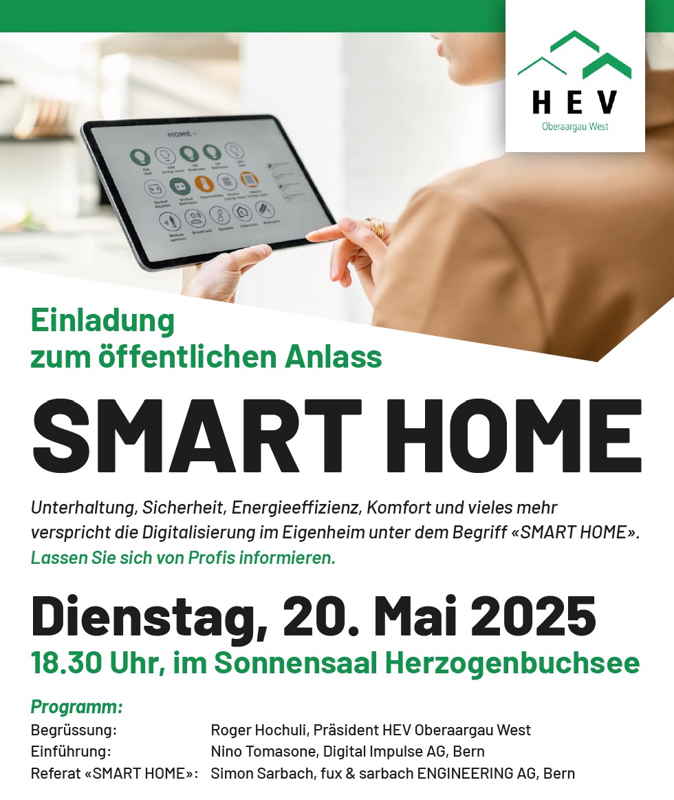 Smart Home - Öffentlicher Anlass & Referat